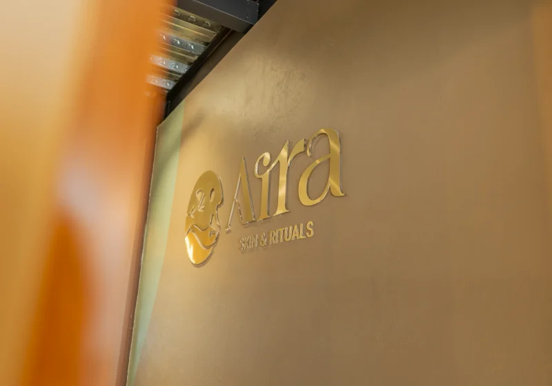 Logotipo de Aira dentro del spa
